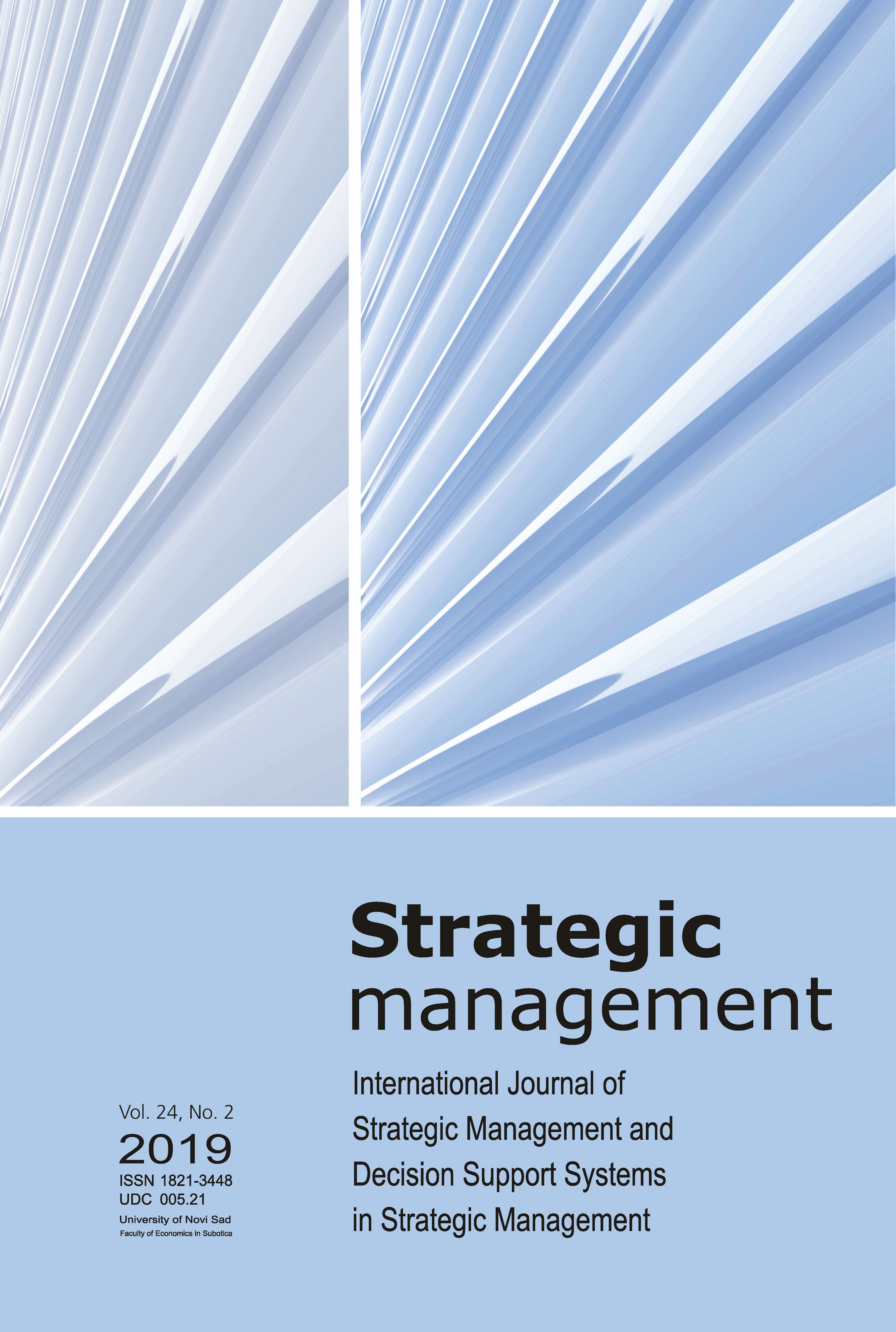 					View Vol. 24 No. 2 (2019): Strategic Management
				